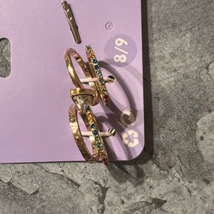 half pack rings (4 rings total) | claire’s